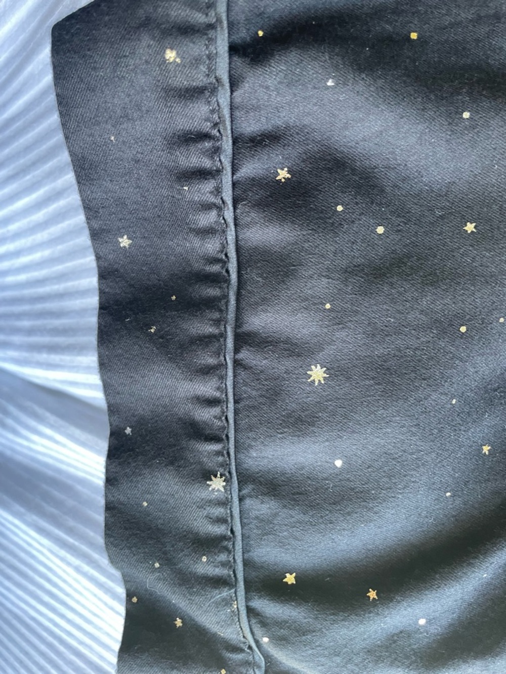 Victoria's Secret Black Pajama Set with Gold Star Accents - Picture 5 of 8